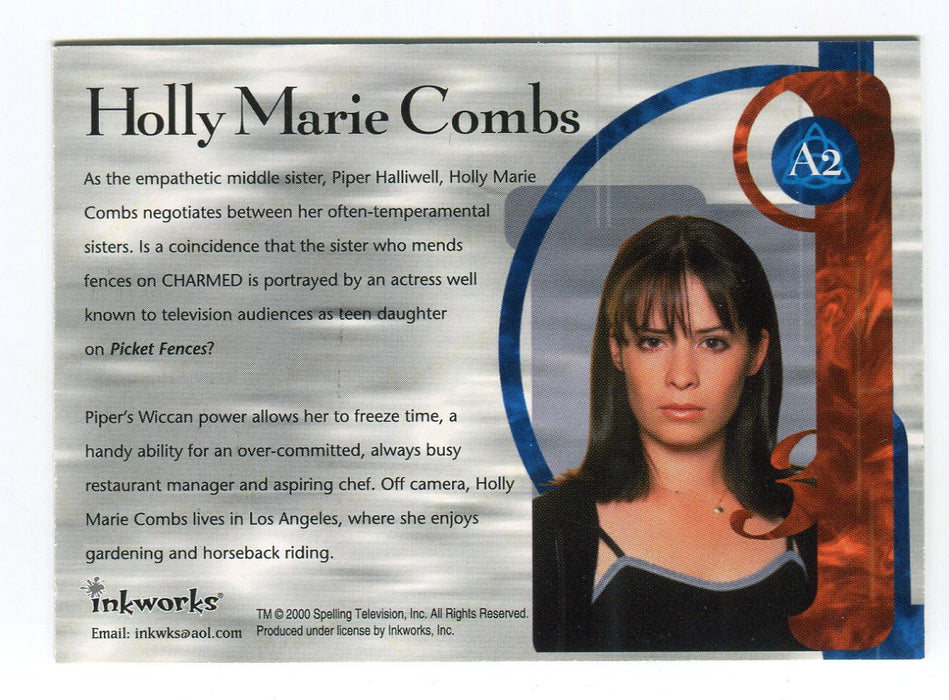 Charmed Season 1 Holly Marie Combs as Piper Halliwell Autograph Card A2 - TvMovieCards.com