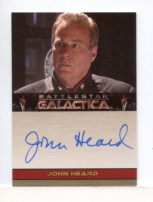 Battlestar Galactica Season Two John Heard Autograph Card - TvMovieCards.com