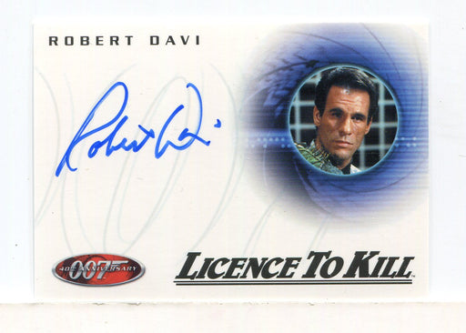 James Bond 40th Anniversary Expansion Robert Davi Autograph Card A27 - TvMovieCards.com