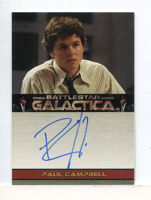 Battlestar Galactica Premiere Edition Paul Campbell Autograph Card - TvMovieCards.com