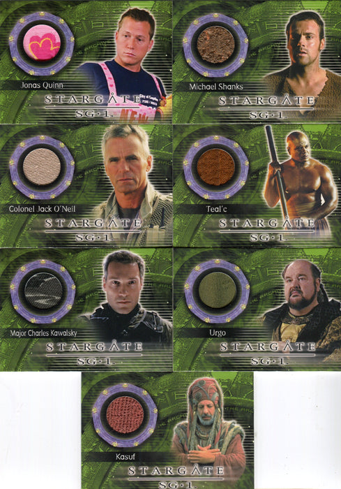 Stargate SG-1 Season Eight Costume Card Set 7 Cards C28 thru C34