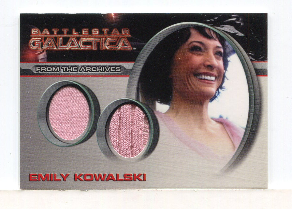 Battlestar Galactica Season Four Dual Costume Card DC17 Emily Kowalski - TvMovieCards.com