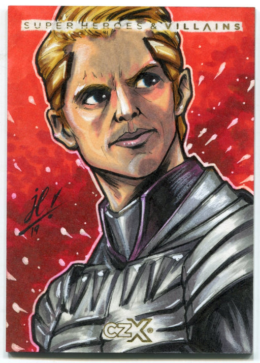 DC Comics CZX Super Heroes & Super-Villains Sketch Card Jose Carlos Sanchez - TvMovieCards.com