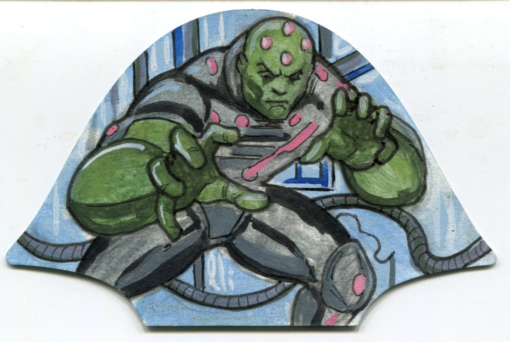 DC Comics CZX Super-Villains Die Cut Artist Sketch Card By Lee Lightfoot - TvMovieCards.com