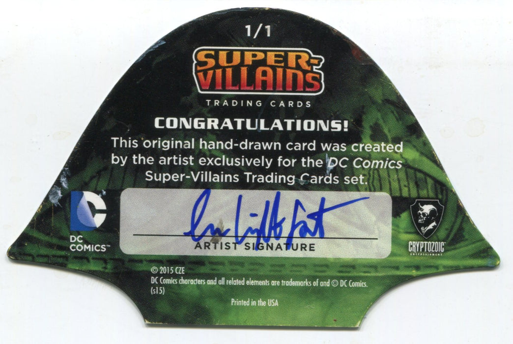 DC Comics CZX Super-Villains Die Cut Artist Sketch Card By Lee Lightfoot - TvMovieCards.com