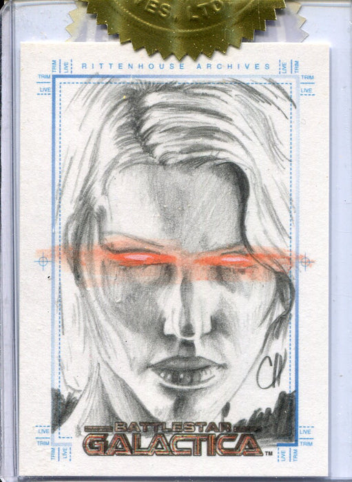 Battlestar Galactica Premiere Edition Sketch Card by Chris Henderson - TvMovieCards.com