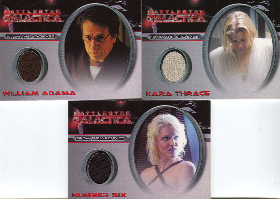 Battlestar Galactica Season Two Costume Card Set CC21 thru CC31 - TvMovieCards.com