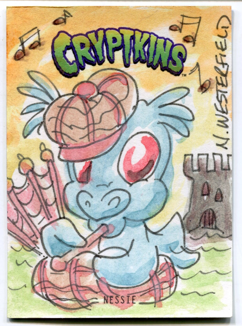 2018 Crypt kins Sketch Trading Card by Niall Westerfield Convention Exclusive - TvMovieCards.com
