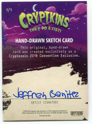 2018 Crypt kins Sketch Trading Card by Jeffrey Benitez Convention Exclusive - TvMovieCards.com