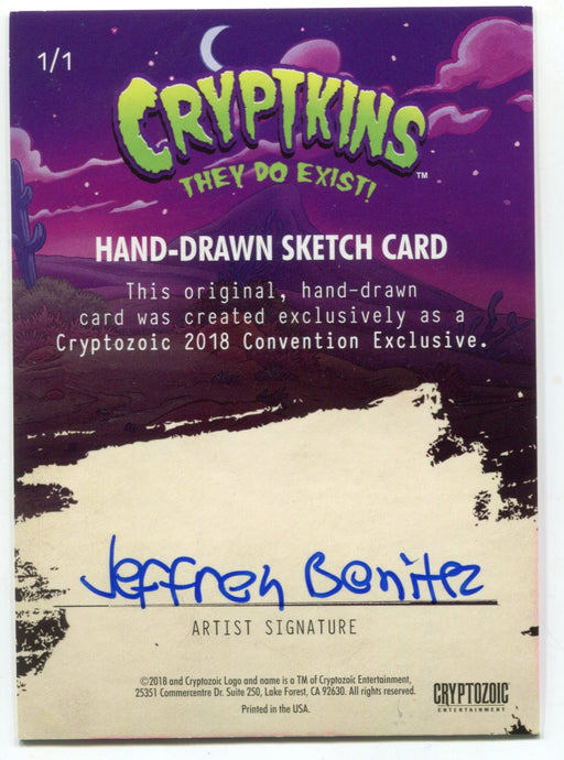 2018 Crypt kins Sketch Trading Card by Jeffrey Benitez Convention Exclusive - TvMovieCards.com