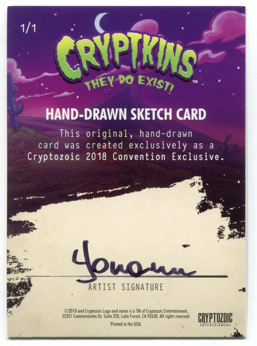2018 Crypt kins Sketch Trading Card by Yonami Convention Exclusive Cryptozoic - TvMovieCards.com
