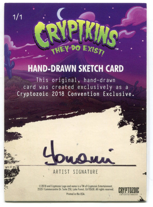 2018 Crypt kins Sketch Trading Card by Yonami Convention Exclusive Cryptozoic - TvMovieCards.com