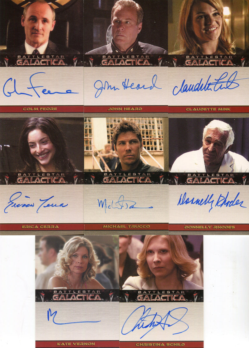 Battlestar Galactica Season Two Autograph Card Lot 8 Cards - TvMovieCards.com