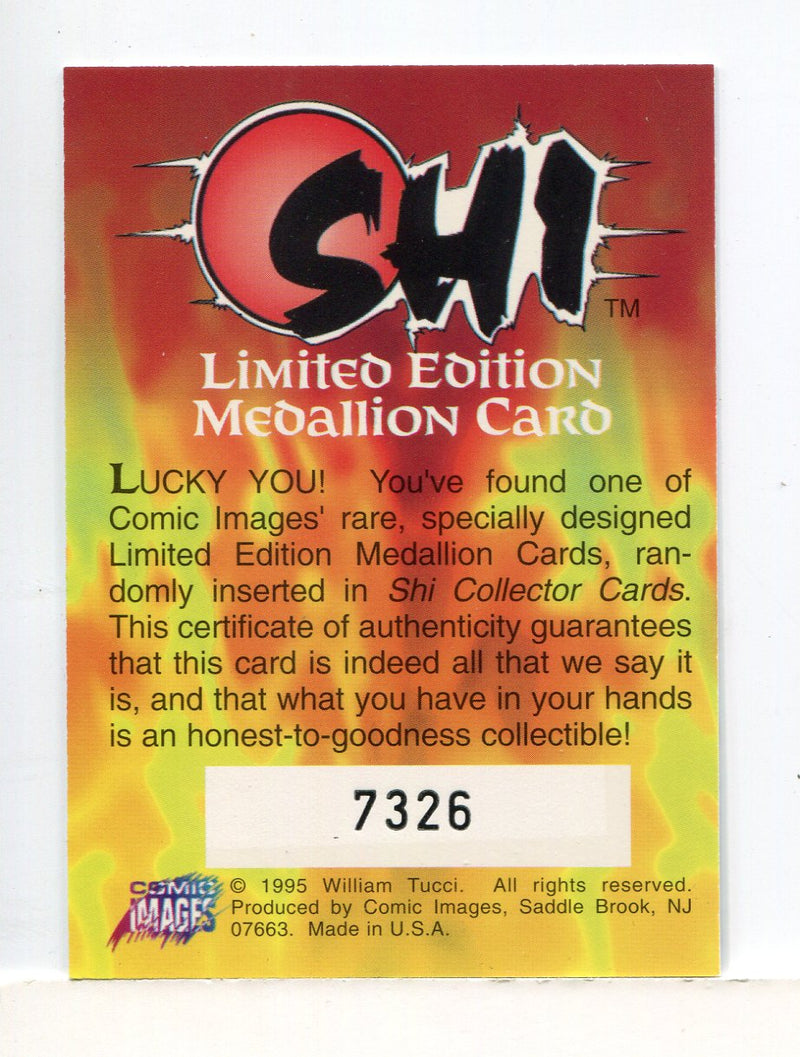 Shi Medallion Chase Card #7326 Comic Images 1995 - TvMovieCards.com