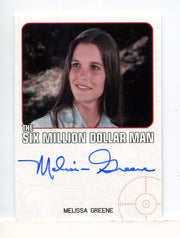Bionic Collection Six Million Dollar Man Melissa Greene Autograph Card - TvMovieCards.com