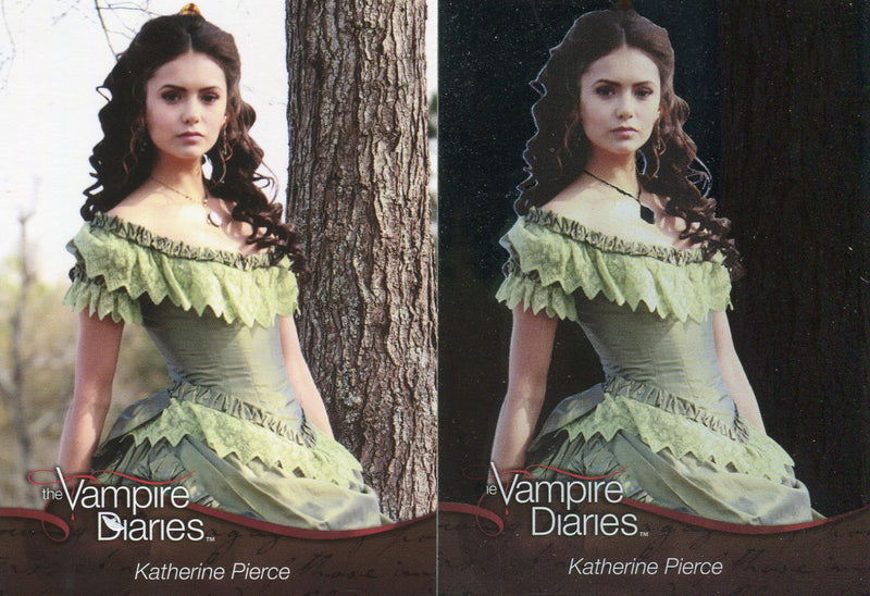 Vampire Diaries Season One F03 Non-Foil Test Card plus F03 Foil Chase Card - TvMovieCards.com