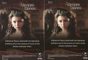 Vampire Diaries Season One F03 Non-Foil Test Card plus F03 Foil Chase Card - TvMovieCards.com