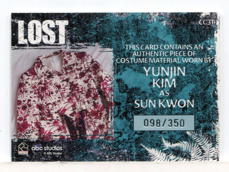 Lost Relics Yunjin Kim as Sun Kwon Relic Costume Card CC31 #098/350 - TvMovieCards.com
