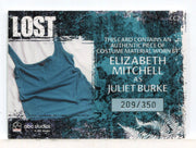 Lost Relics Elizabeth Mitchell as Juliet Burke Relic Costume Card CC2 #209/350 - TvMovieCards.com