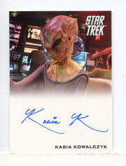 STAR TREK Movie Into Darkness 2014 Autograph Card Kasia Kowalczyk Kelvin Alien - TvMovieCards.com