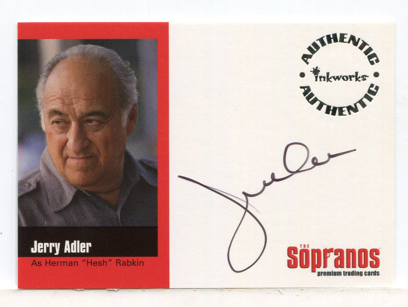 Sopranos Season One Jerry Adler as Herman "Hesh" Rabkin Autograph Card A-JA - TvMovieCards.com