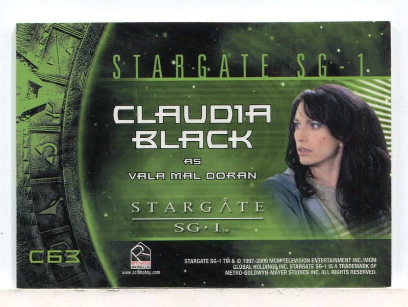 Stargate Heroes Claudia Black as Vala Mal Doran Costume Card C63 - TvMovieCards.com