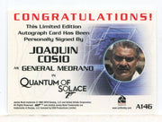 James Bond Heroes & Villains Joaquin Cosio General Medrano Autograph Card A145 - TvMovieCards.com