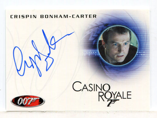 James Bond Heroes & Villains Crispin Bonham Carter Autograph Card A132 - TvMovieCards.com