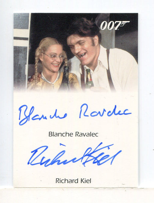 James Bond Mission Logs Blanche Ravalec & Richard Kiel Dual Autograph Card - TvMovieCards.com