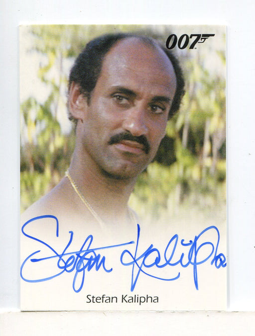 James Bond 2009 Archives Stefan Kalipha Autograph Card - TvMovieCards.com