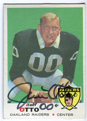 1969 Topps Football Autographed Signed Trading Card #163 Jim Otto Raiders - TvMovieCards.com