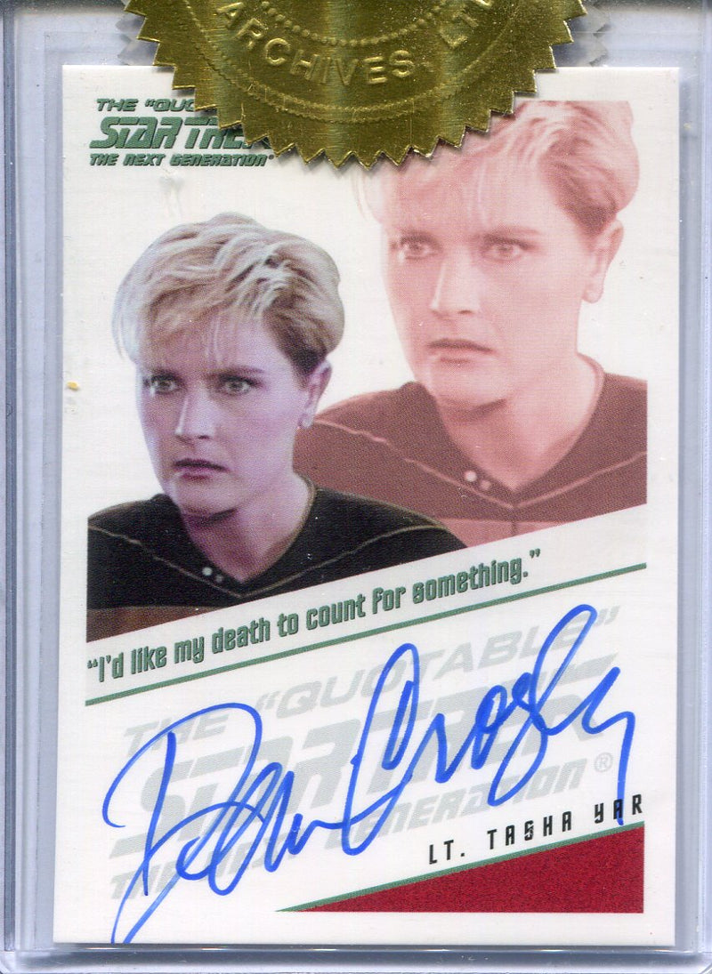 Star Trek TNG Heroes & Villains Denise Crosby Autograph Card - TvMovieCards.com
