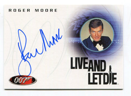 James Bond A29 The Quotable James Bond Roger Moore Autograph Card - TvMovieCards.com