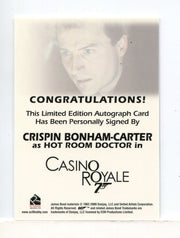 James Bond 2009 Archives Crispin Bonham-Carter Autograph Card - TvMovieCards.com
