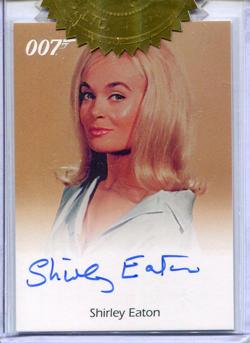 James Bond Quotable UK Exclusive Shirley Eaton Case Topper Autograph Card - TvMovieCards.com