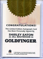 James Bond Quotable UK Exclusive Shirley Eaton Case Topper Autograph Card - TvMovieCards.com