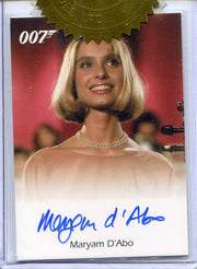 James Bond Quotable Maryam D'Abo Case Topper Autograph Card - TvMovieCards.com