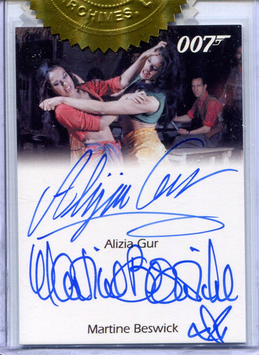 James Bond Archives Spectre Alizia Gur & Martine Beswick Dual Autograph Card - TvMovieCards.com