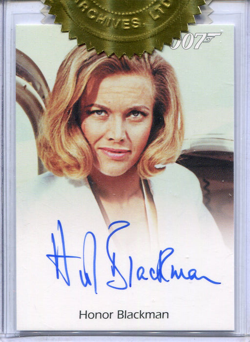 James Bond 50th Anniversary Series One Honor Blackman Incentive Autograph Card - TvMovieCards.com