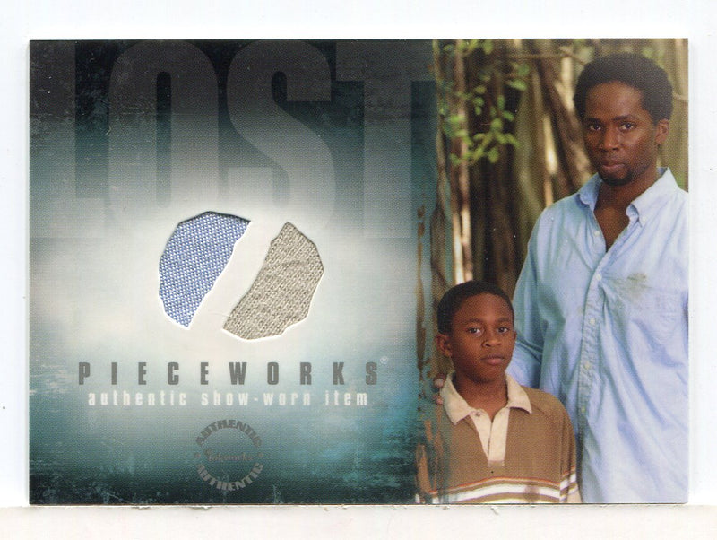 Lost Season 1 One PW-12 H. Perrineau and M. D Kelly Dual Pieceworks Costume Card - TvMovieCards.com