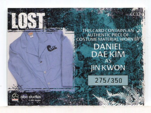 Lost Relics Daniel Dae Kim as Jin Kwon Relic Costume Card CC32 #275/350 - TvMovieCards.com