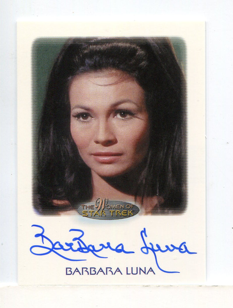 The Women of Star Trek Barbara Luna as Marlena Autograph Card 2010 - TvMovieCards.com