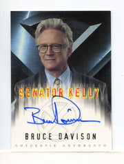 X-Men The Movie Bruce Davison as Senator Kelly Autograph Card Topps 2000 - TvMovieCards.com
