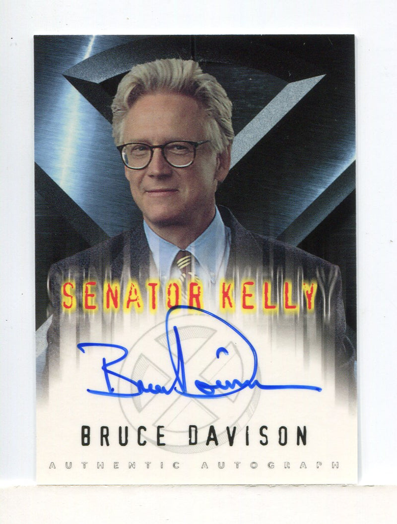 X-Men The Movie Bruce Davison as Senator Kelly Autograph Card Topps 2000 - TvMovieCards.com