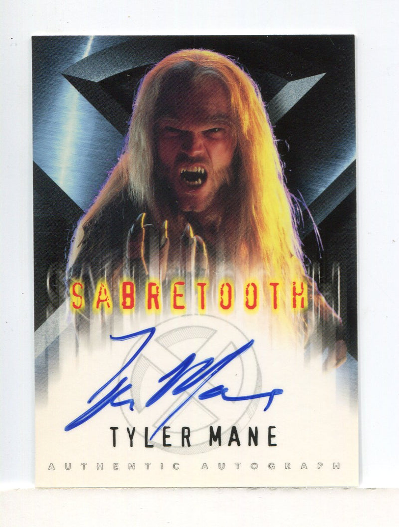 X-Men The Movie Tyler Mane as Sabretooth Autograph Card Topps 2000 - TvMovieCards.com