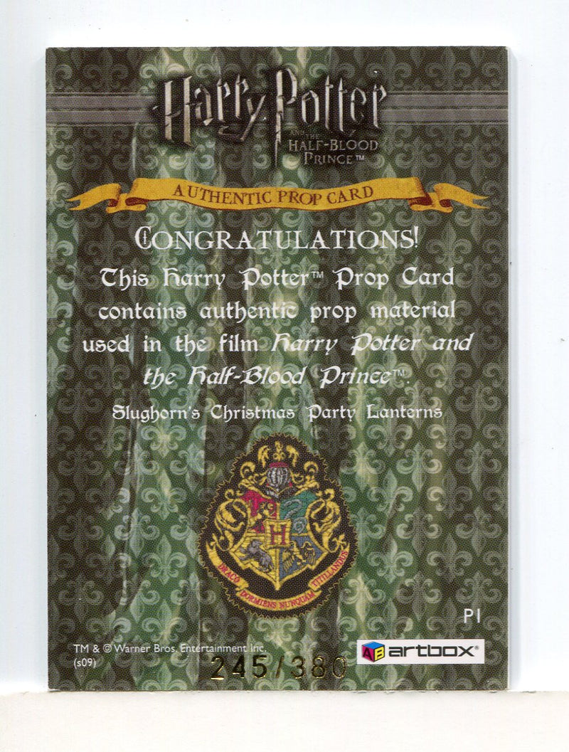 Harry Potter Half Blood Prince Party Lanterns Prop Card HP P1 #245/380 - TvMovieCards.com