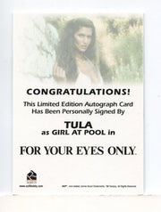 James Bond Archives Final Edition 2017 Tula Autograph Card - TvMovieCards.com