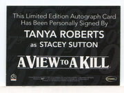 James Bond Archives Final Edition 2017 Tanya Roberts Gold Autograph Card - TvMovieCards.com