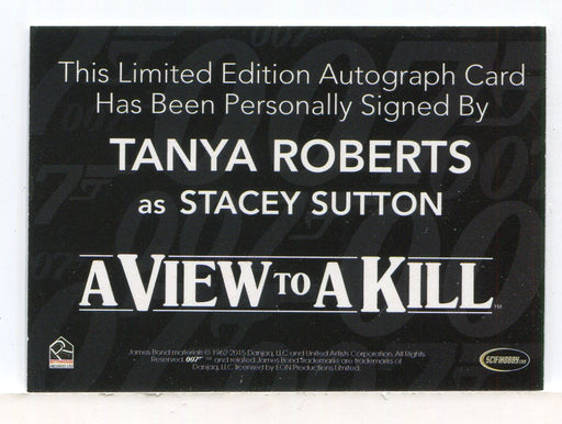 James Bond Archives Final Edition 2017 Tanya Roberts Gold Autograph Card - TvMovieCards.com