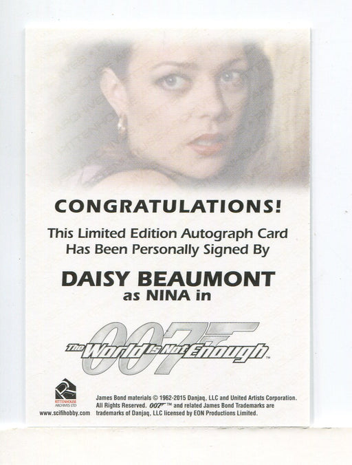 James Bond Archives Final Edition 2017 Daisy Beaumont Autograph Card - TvMovieCards.com